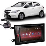 Central Multimídia Pioneer AVH-A208BT + Moldura 2 Din + Câmera Ré Onix - Central pioneer
