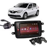 Central Multimídia Pioneer AVH-A208BT + Moldura 2 Din + Câmera Ré Sandero - Central pioneer