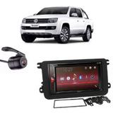 Central Multimídia Pioneer AVH-A218BT+ Moldura 2 Din + Câmera Ré Amarok - Central pioneer