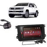 Central Multimídia Pioneer Avh-A218bt+ Moldura 2 Din + Câmera Ré Amarok - Central pioneer
