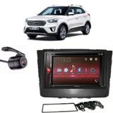 Central Multimídia Pioneer AVH-A218BT+ Moldura 2 Din + Câmera Ré Creta - Central pioneer