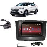Central Multimídia Pioneer Avh-A218bt+ Moldura 2 Din + Câmera Ré Creta - Central pioneer