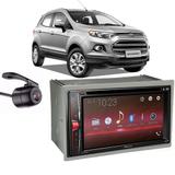 Central Multimídia Pioneer Avh-A218bt+ Moldura 2 Din + Câmera Ré Ecosport - Central pioneer