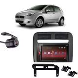 Central Multimídia Pioneer AVH-A218BT+ Moldura 2 Din + Câmera Ré Fiat Punto 08/12 - Central pioneer