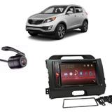 Central Multimídia Pioneer AVH-A218BT+ Moldura 2 Din + Câmera Ré Kia Sportage 2010/2015 - Central pioneer