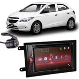 Central Multimídia Pioneer Avh-A218bt + Moldura 2 Din + Câmera Ré Onix - Central pioneer