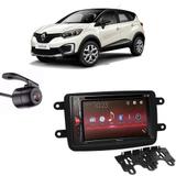 Central Multimídia Pioneer Avh-A218bt+ Moldura 2 Din + Câmera Ré Renault Captur
