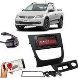 Central Multimídia Pioneer AVH-A218BT + Moldura 2 Din + Câmera ré Saveiro G5 - Central pioneer
