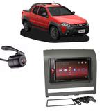 Central Multimídia Pioneer Avh-A218bt + Moldura 2 Din + Câmera Ré Strada Adventure 2012