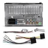 Central Multimídia Player 2 DIN 7" Touch Screen MP3 MP4 MP5 WMA USB SD AUX Bluetooth Espelhamento - Cinoy
