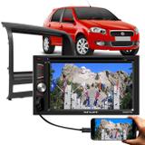 Central Multimídia Shutt Dakota 6.2" Bluetooth Espelhamento + Moldura Palio Strada Siena 2004 a 2012