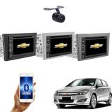 Central Multimidia Vectra 2006 07 08 09 10 11 Com controle de Volante + Moldura TV GPS USB BT Espelhamento Câmera - X3automotive