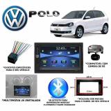 Central Multimídia Volkswagen Polo Bluetooth + Moldura + Câm - Roadrover
