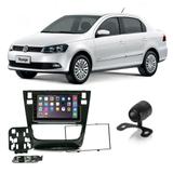 Central Multimídia Volkswagen Voyage G6 2012 a 2016 7 Polegadas MP5 USB Bluetooth Espelhamento iOS Android - Gold