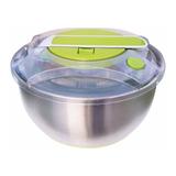 Centrífuga e Secadora de Saladas FRESH Inox / Verde 5 Litros - Bela