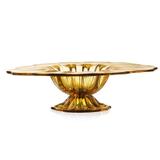 Centro de Mesa com Base de Cristal Murano Âmbar - São Marcos