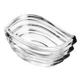 Centro de Mesa de Cristal Ecológico Wave 22,5X16,5X11Cm - Rojemac