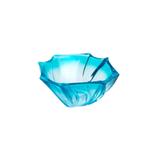 Centro de mesa de cristal neptun turquesa 23x12cm - Bohemia