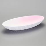 Centro de Mesa de Madeira 36,5cmx16,7cmx5,6cm Rojemac Branco/Rosa