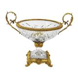 Centro De Mesa De Vidro Com Metal Sicília - Prime home decor