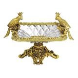 Centro De Mesa De Vidro Com Resina Bled - Prime home decor
