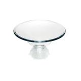 Centro de Mesa de Vidro com Titânio Rose 35,5cm Rojemac