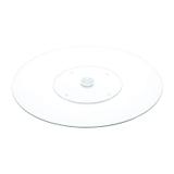 Centro de Mesa de Vidro Giratório 60cm London Bon Gourmet - Rojemac