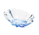 Centro de Mesa de Vidro Sodo-Calcico com Titanio Angles Fundo Azul 33cm - Rojemac