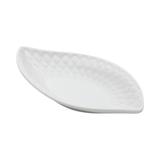 Centro De Mesa Decorativo Curvy Leaf Basics 15,5 Cm Branco - Urban