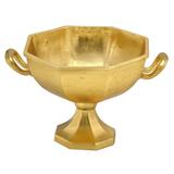 Centro de Mesa Dourado de Metal 33x21cm Espressione