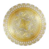 Centro de Mesa Dourado em Vidro Estilo Art Nouveau 05 - Prime home decor