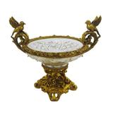Centro de Mesa Em Cristal Estilo Baccarat com Resina Dourada - Prime home decor