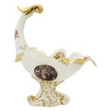 Centro De Mesa Em Porcelana Bege limoges pintura dourada - Prime home decor