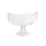 Centro de Mesa Oval Cristal Sunflower com Base Rojemac