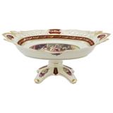 Centro De Mesa Porcelana Vermelha limoges desenho bucólico - Prime home decor