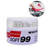 Cera de Carnaúba Soft99 Para Carros Brancos White Cleaner 350g Dura 2 meses Rende Até 40 Veiculos