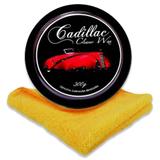 Cera em Pasta Cleaner Wax 300g com Aplicador e Flanela 40x40cm Cadillac