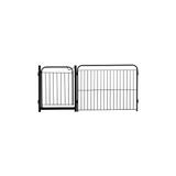 Cercado Cães Canil Pet Cão Cachorro 1/90 Com Portão E Kit Preto - Pet util
