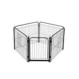 Cercado Cães Canil Pet Cão Cachorro 4/90 Com Portão Preto - Pet util