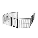 Cercado Cães Canil Pet Cão Cachorro 6/90 Com Portão E Kit Preto - Pet util