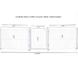 Cercado Canil Cachorro Coelhos Cães 2/90cm + Portão - Pet util