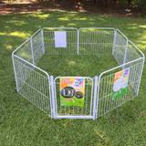 Cercado Casinha Cachorro Pet Cão 8/90 + 2 Portões+ Fx Parede - Pet util