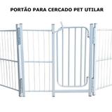 Cercado Casinha Cachorro Pet Filhotes Cão 6/80cm com Portão - Utilaco