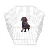 Cercado para Cachorro 6 Módulos Ferro Branco - Minhacompra.net