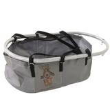 Cesta Cadeirinha para Cachorro Bike Pet Basket Ajustável Desmontável Cinza