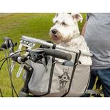 Cesta Cadeirinha para Cachorro Bike Pet Basket Ajustável Desmontável Cinza