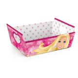 Cesta Caixote Organizadora Papel Cartao Barbie Festa C/10 - Cromus