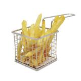 Cesta com Alça para Servir Batata Frita e Petiscos Fackelmann em Aço Inox