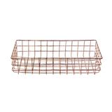Cesta de Ferro Retangular Cobre - Pequena - Urban