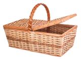 Cesta de Piquenique Vime Lancheira Decoração 50cm - Artesanato com fibra